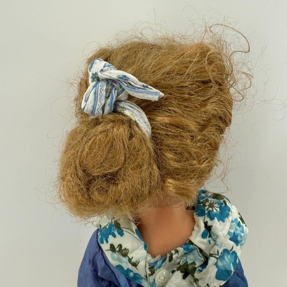 Vintage 1950s Uneeda 20" Fashion Doll 14R-1 Sleep Eyes Blonde Hair Pierced Ears - Picture 5 of 16